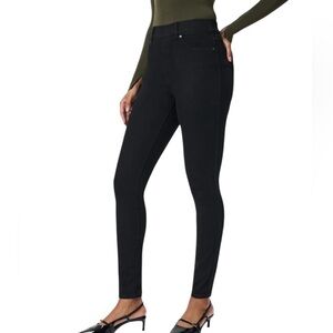 SPANX Clean Black Ankle Skinny Denim Jeans Small Stretch Classic